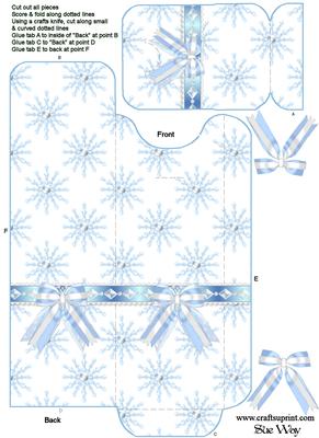 Festive Snowflakes and Pearls Cutlery Wrap