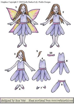 Sweet Fairy in Purple Dress