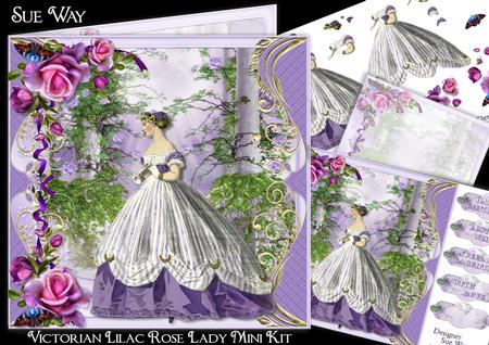 Victorian Lilac Rose Lady Mini Kit