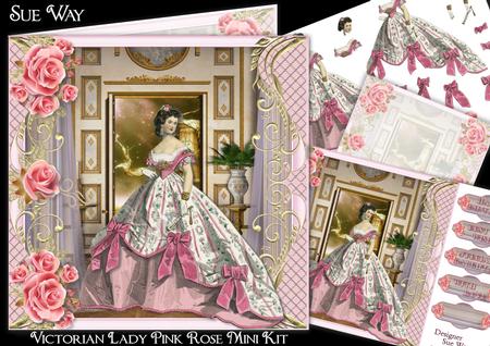 Victorian Lady Pink Rose Mini Kit