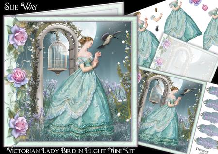 Victorian Lady Bird in Flight Mini Kit
