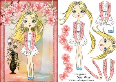 Teen Fashionista! Sweet Blondie Decoupage