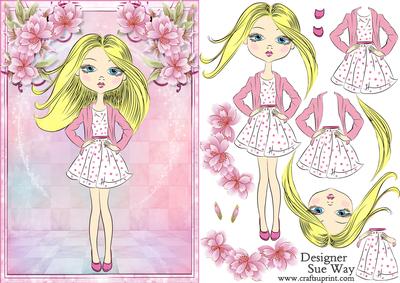 Teen Fashionista! Blondie Bombshell Decoupage