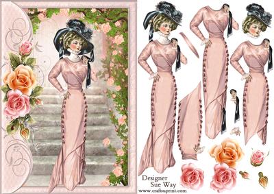 Edwardian Lady Blushing Rose