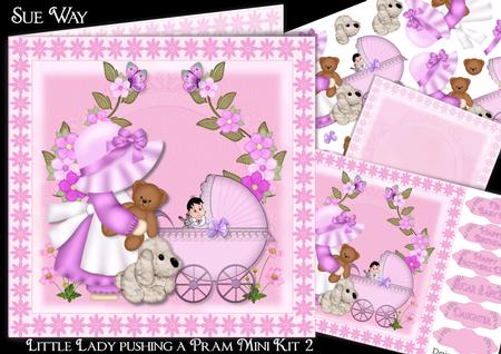 Little Lady Pushing a Pram 2 Mini Kit