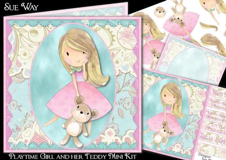 Playtime Girl and Her Teddy Mini Kit