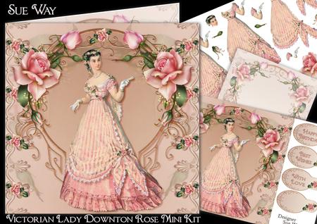 Victorian Lady Downton Rose Mini Kit