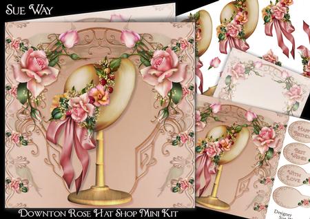Downton Rose Hat Shop Mini Kit