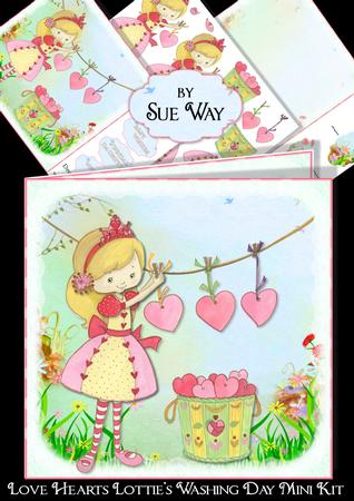 Love Heart Lottie's Washing Day Mini Kit