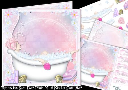 Relax Its Spa Day Pink Mini Kit