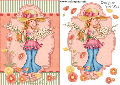 Fleur and Her Flowers Quick Card