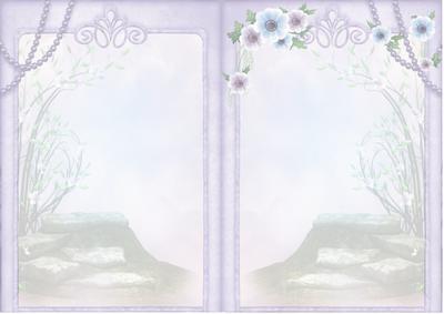 Fashionista! Purple and Flowers Insert