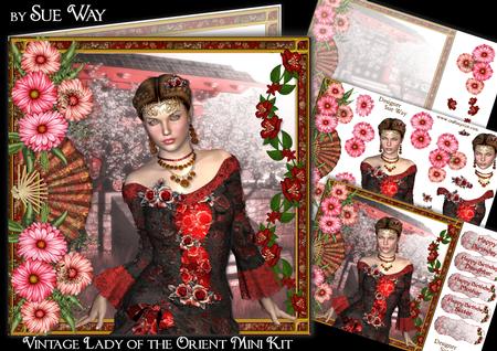 Vintage Lady of the Orient Mini Kit