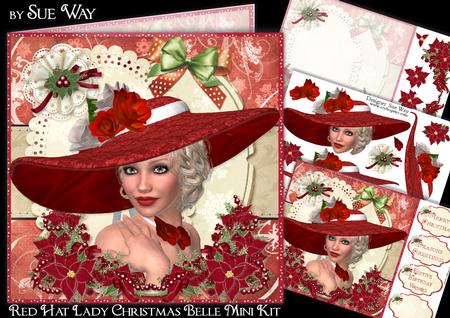 Red Hat Lady Christmas Belle Mini Kit