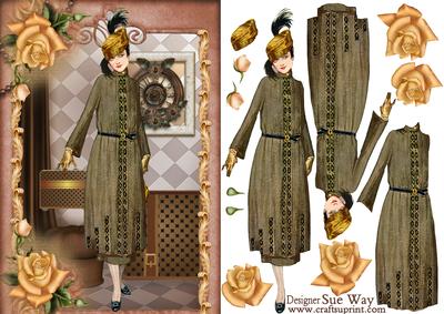 Last Train Art Deco Lady