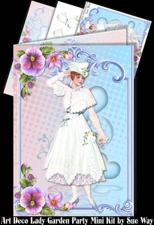 Art Deco Lady Garden Party Mini Kit