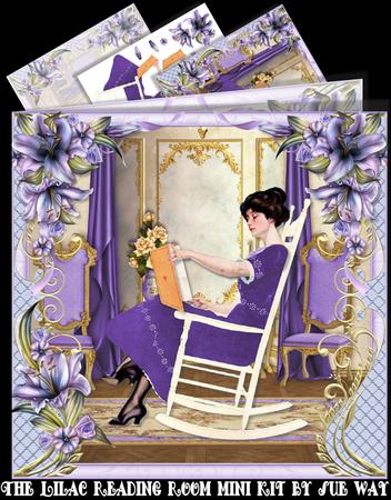 The Lilac Reading Room Art Deco Lady Mini Kit