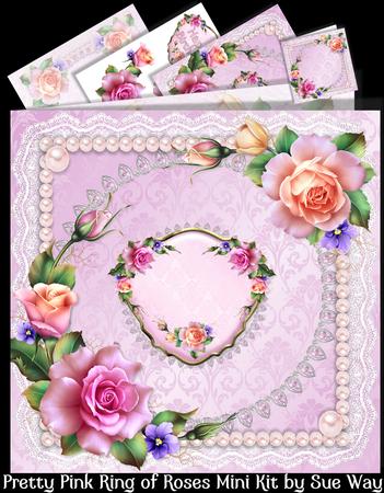 Pretty Pink Ring of Roses Mini Kit