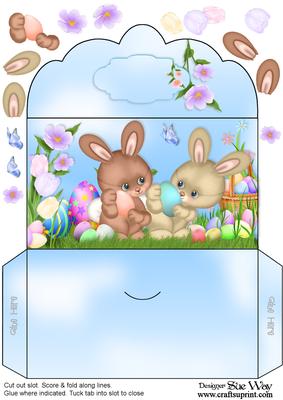 Easter Bunny Friends Money Wallet