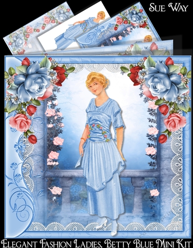 Elegant Fashion Ladies, Betty Blue Mini Kit
