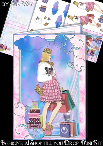 Fashionista! Shop till you Drop A5 Card Mini Kit