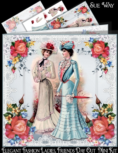 Elegant Fashion Ladies, Friends Day Out Mini Kit