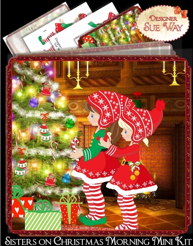 Sisters on Christmas Morning Mini Kit 