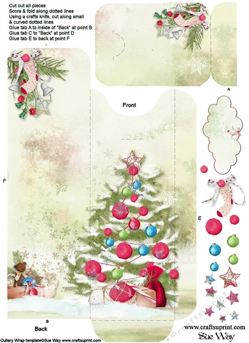 Christmas Wishes Cutlery Wrap
