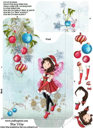 Christmas Fairy Story Cutlery Wrap