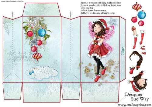 Christmas Fairy Story Pinch Bag