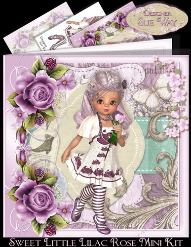 Sweet Little Lilac Rose Mini Kit