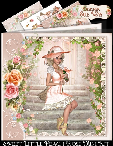 Sweet Little Peach Rose Mini Kit