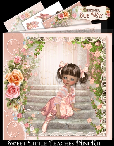 Sweet Little Peaches Card Mini Kit 