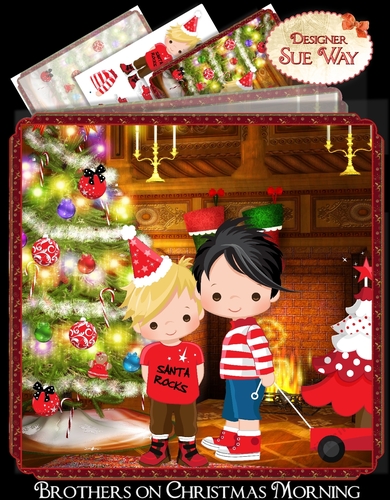 Brothers on Christmas Morning Mini Kit