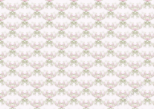 Swags of Pink Flowers Backing Paper