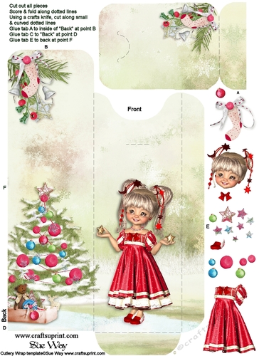 Sweet Christmas Wishes Cutlery wrap