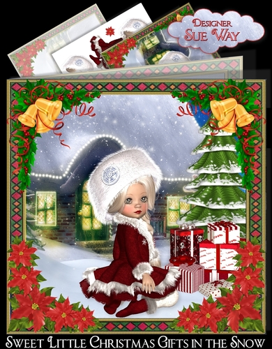 Sweet Little Christmas Gifts in the Snow Mini Kit 