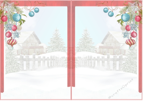 Sweet Little Ringing in the Christmas Cheer A5 Insert