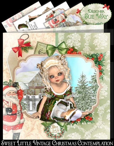Sweet Little Vintage Christmas Contemplation Mini Kit