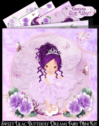 Sweet Lilac Butterfly Dreams Fairy Mini Kit