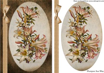 Vintage Orchid Card Front