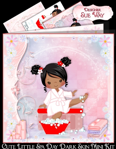 Cute Little Spa Day Dark Skin Mini Kit