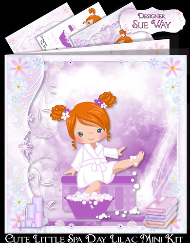 Cute Little Spa Day Lilac Mini Kit 