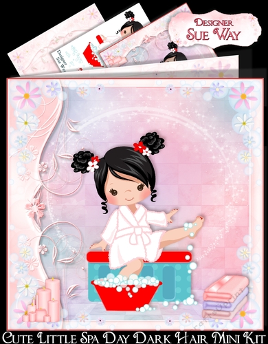 Cute Little Spa Day Dark Hair Mini Kit