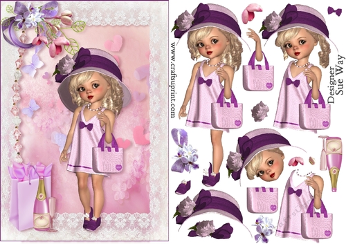 Sweet Little Time to Celebrate A5 Topper & Decoupage