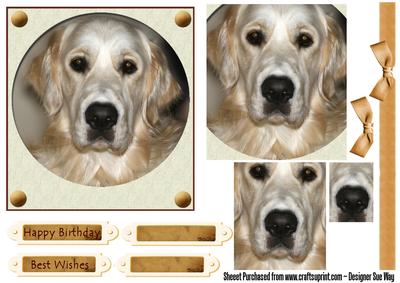 Golden Retriever Dog Topper