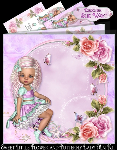 Sweet Little Flower and Butterfly Lady Mini Kit 