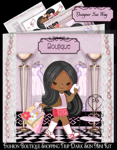 Fashion Boutique Shopping Trip Dark Skin Mini Kit 