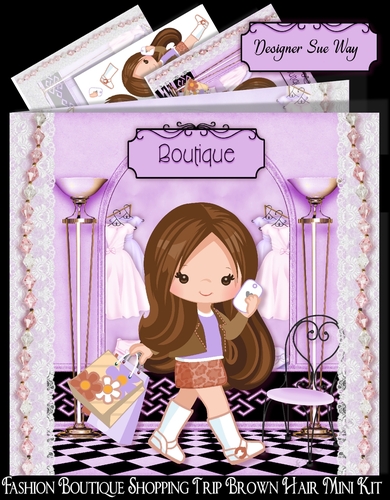 Fashion Boutique Shopping Trip Brown Hair Mini Kit 