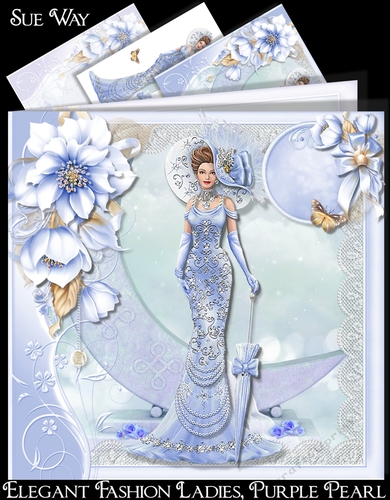 Elegant Fashion Ladies, Purple Pearl Mini Kit